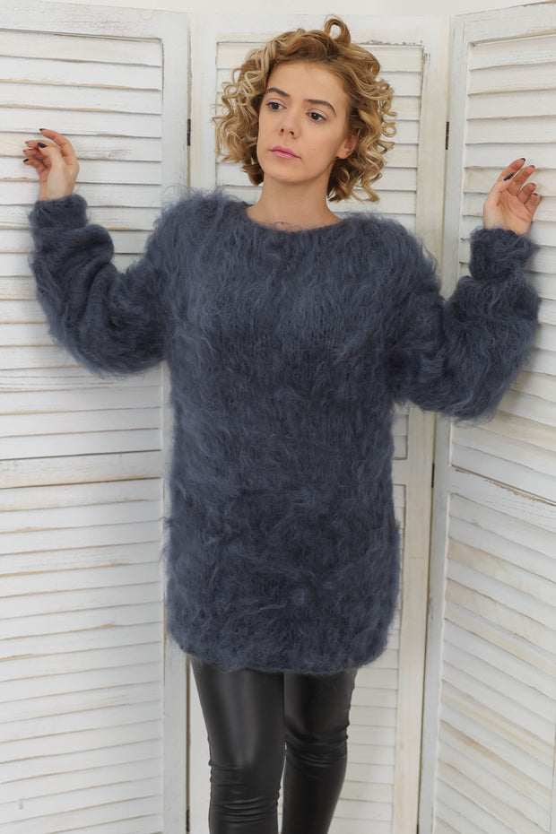 Gray Mohair Sweater