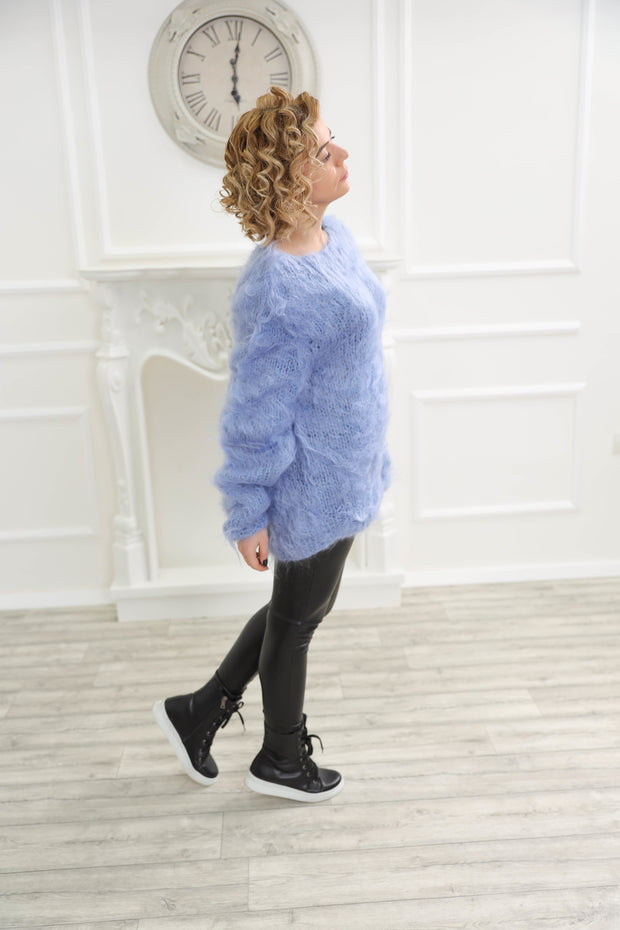 Blue Mohair Sweater