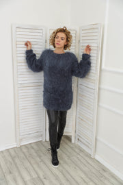 Gray Mohair Sweater