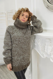 Melange Turtleneck Sweater