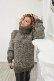 Melange Turtleneck Sweater