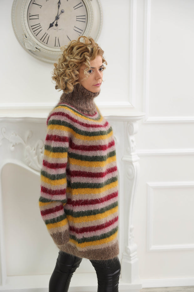 Striped Mohair Sweater