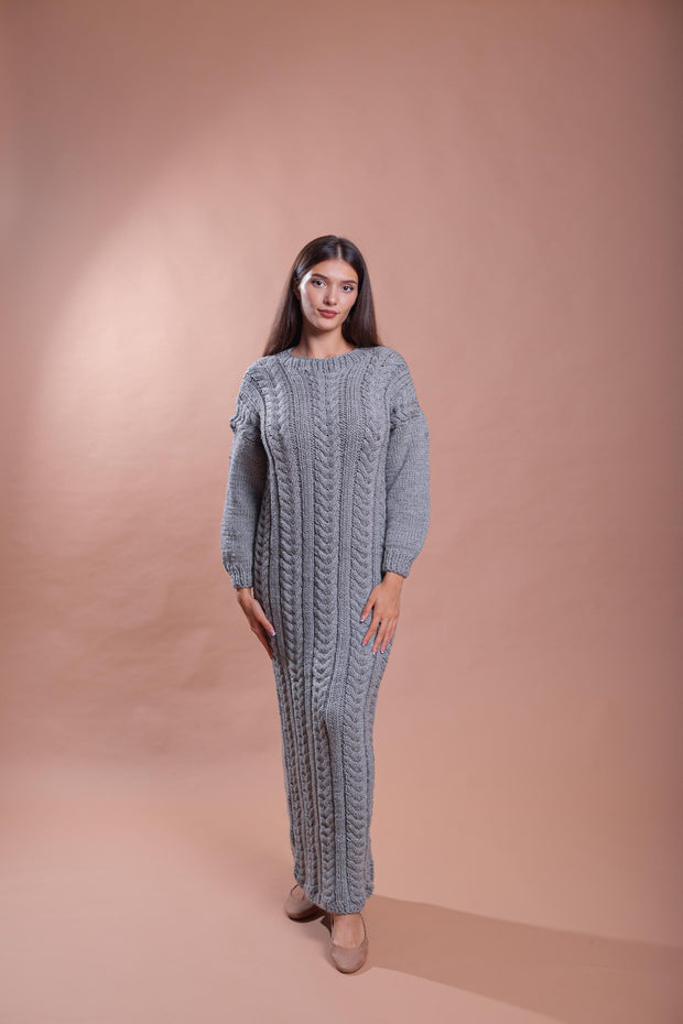 2XL Ready to ship Grey Sweater Dress