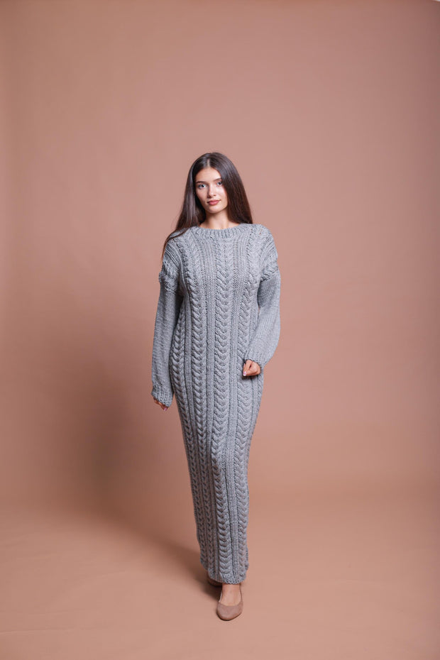 2XL Ready to ship Grey Sweater Dress