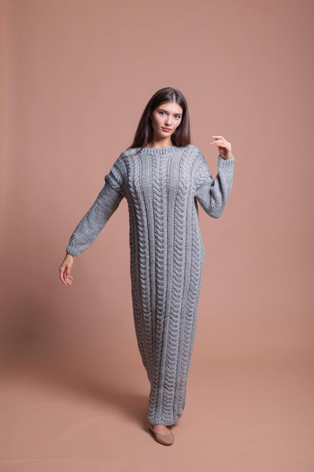 2XL Ready to ship Grey Sweater Dress