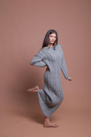 2XL Ready to ship Grey Sweater Dress
