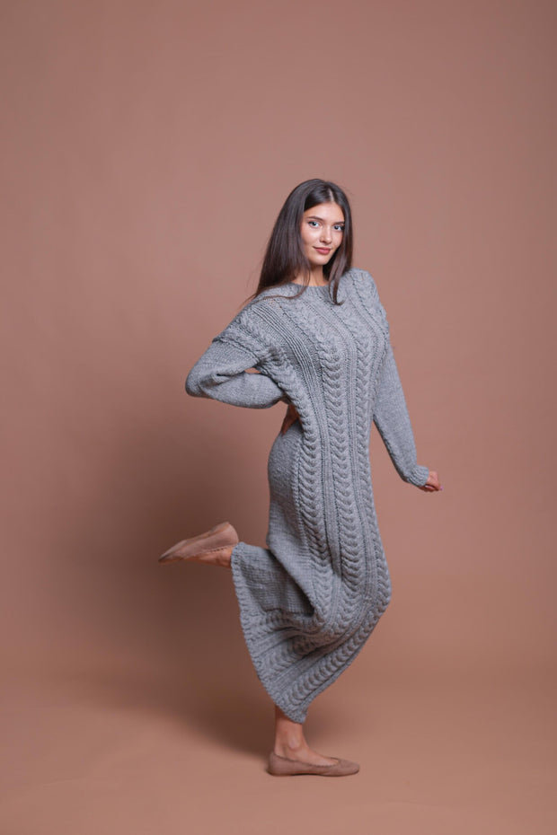 2XL Ready to ship Grey Sweater Dress