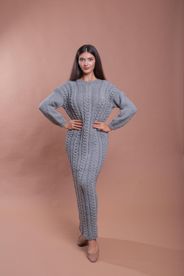 2XL Ready to ship Grey Sweater Dress