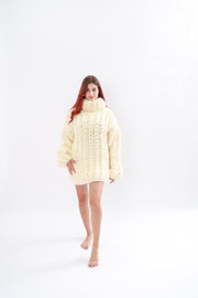 15 Strands Mohair Chunky Cream Sweater