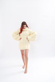 15 Strands Mohair Chunky Cream Sweater
