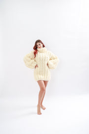 15 Strands Mohair Chunky Cream Sweater