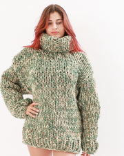 Melange Wool Long Sleevesa Sweater