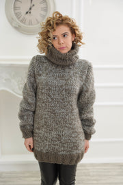 Melange Turtleneck Sweater