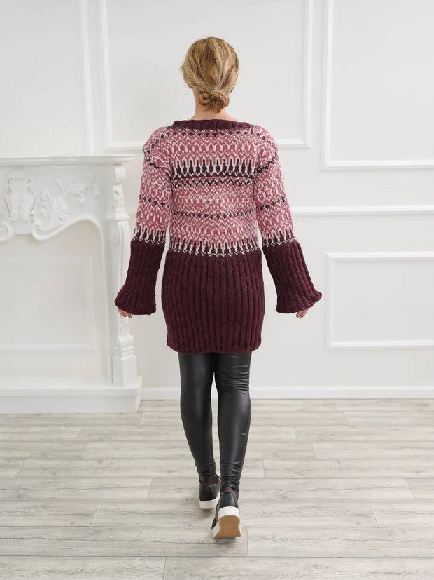 Wool Nordic Sweater Dress Molimarks