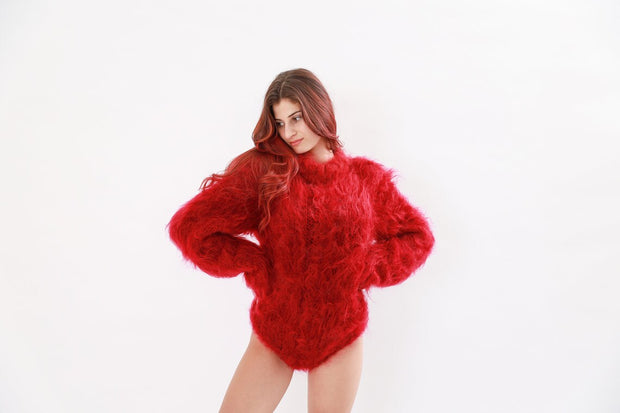 Fluffy Mohair Bodysuit