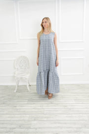 Long Linen Dress with Pockets