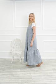 Long Linen Dress with Pockets