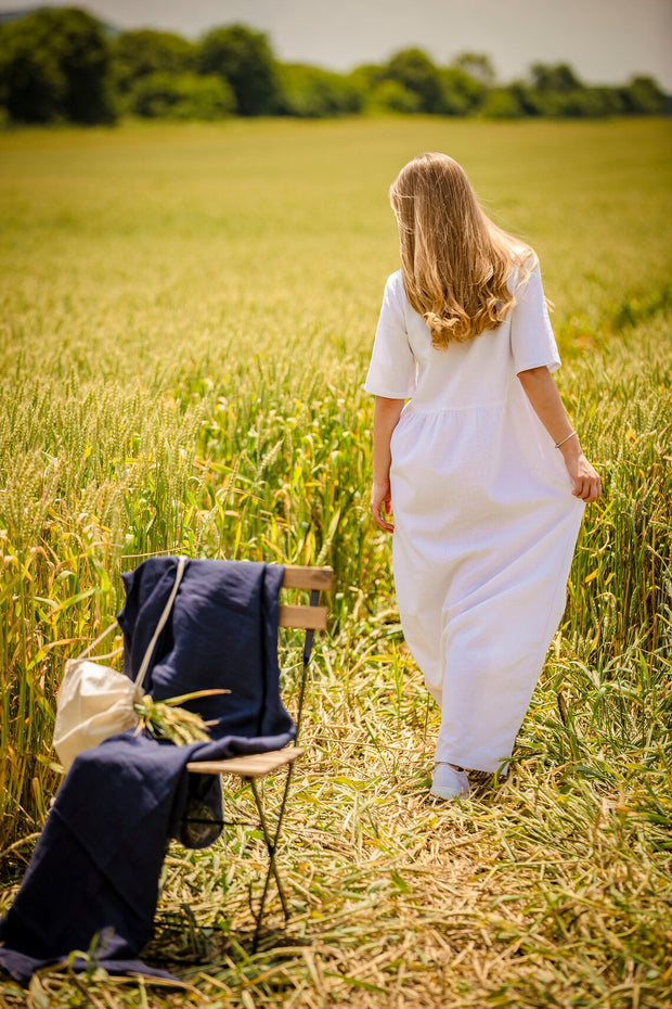 Long Linen Summer Dress