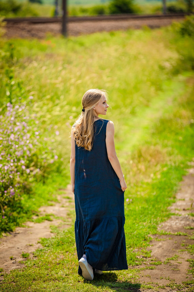 Oversized Summer Linen Dress