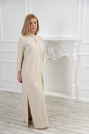 Long Linen Dress with Pockets