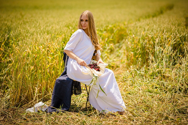 Long Linen Summer Dress