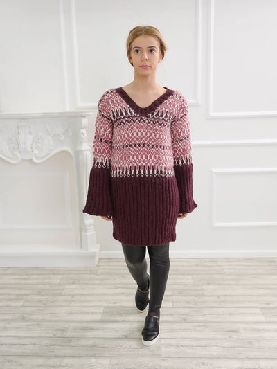 Wool Nordic Sweater Dress