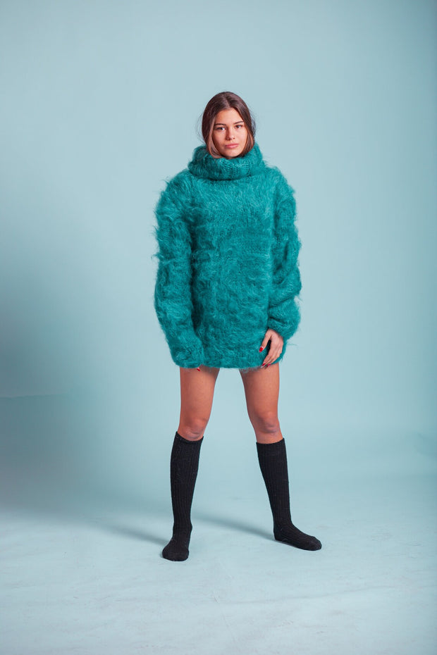 Fluffy Chunky Knitwear Mohair Sweater