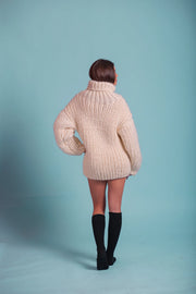 Handmade Mohair And Wool Turtleneck Sweater