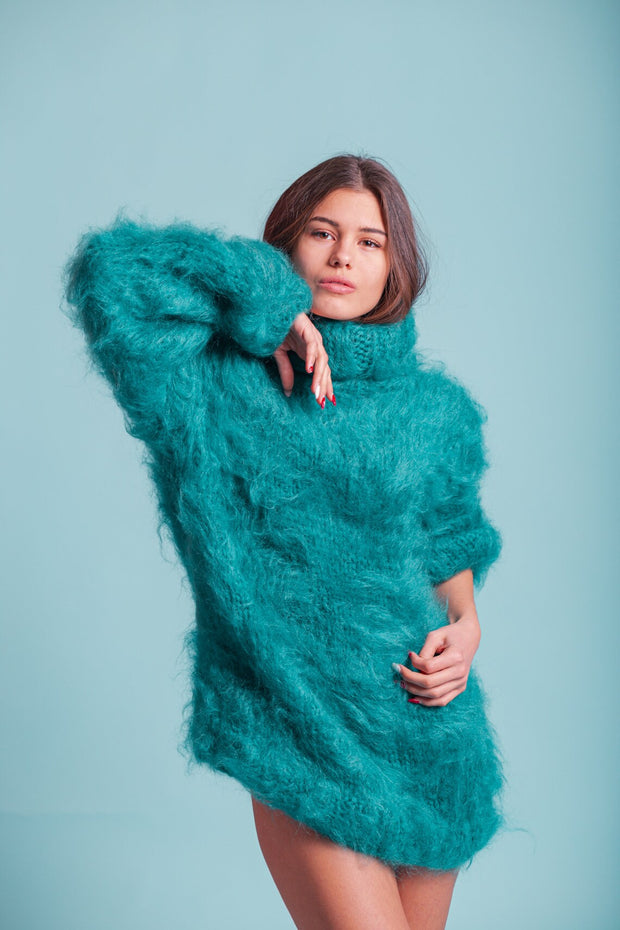 Fluffy Chunky Knitwear Mohair Sweater