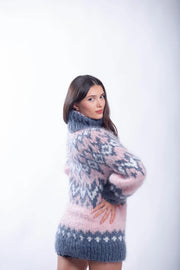 Mohair Nordic Fluffy Sweater