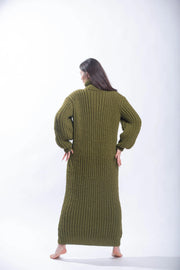 Giant Turtleneck Maxi Sweater Dress