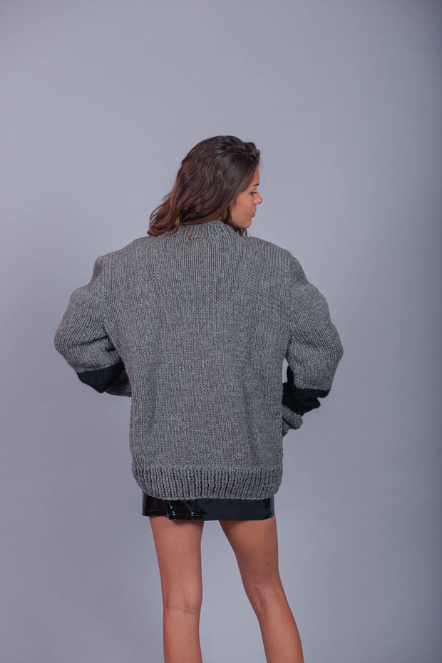 Unisex Hand Knit Wool Sweater