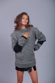 Unisex Hand Knit Wool Sweater