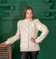 Organic Wool Sweater in Beige 15_1