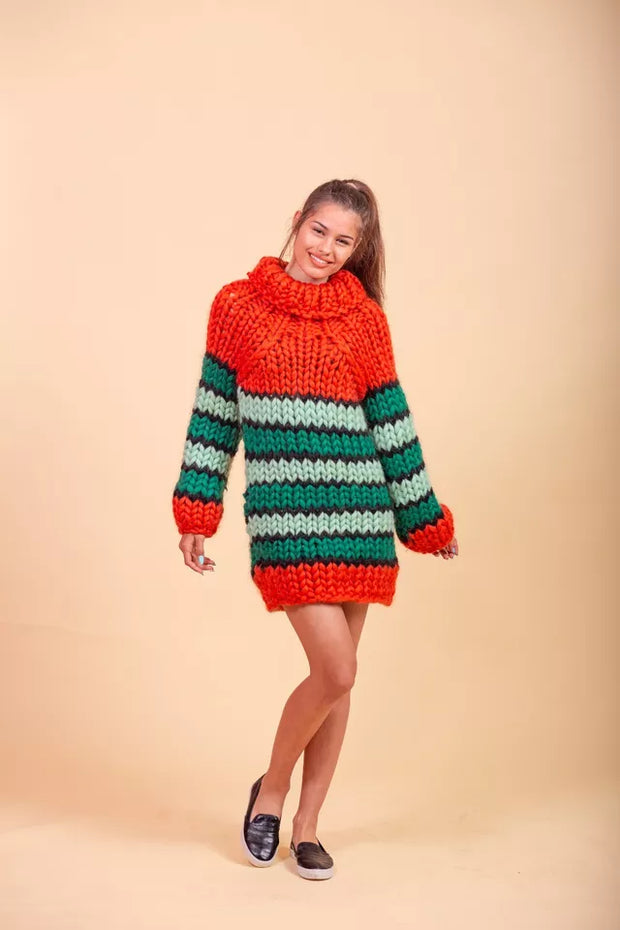 Multicolor Merino Wool Sweater