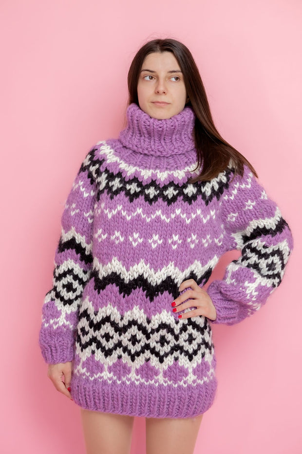 Wool Nordic Pattern Sweater