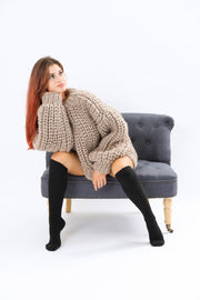 Wool knit sweater