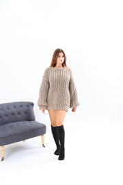 Wool knit sweater