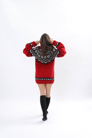 Red Wool Nordic Sweater 11_2