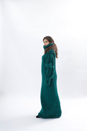 Green Knit Wool Dress