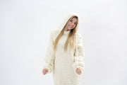 Hoodie wool dress