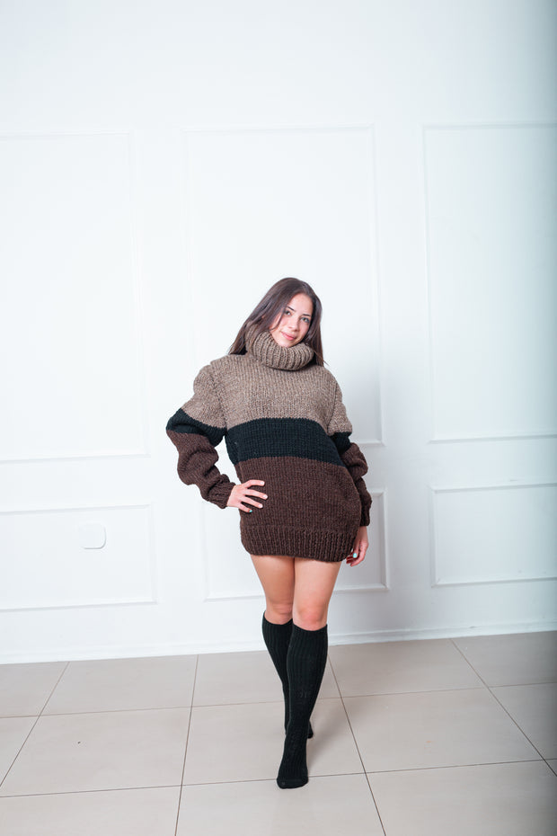 Natural wool sweater