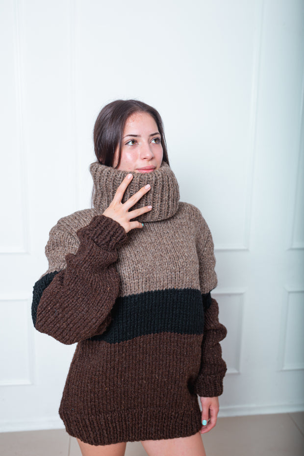 Natural wool sweater