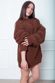 Hand knitted wool sweater