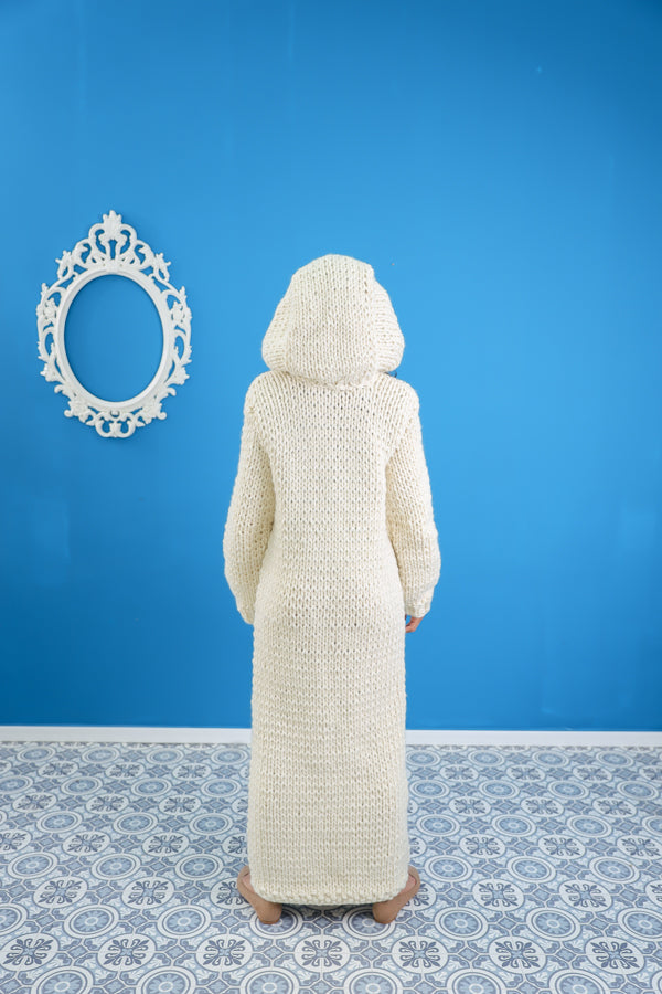 Hoodie wool dress