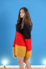 Long mohair sweater