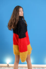 Long mohair sweater