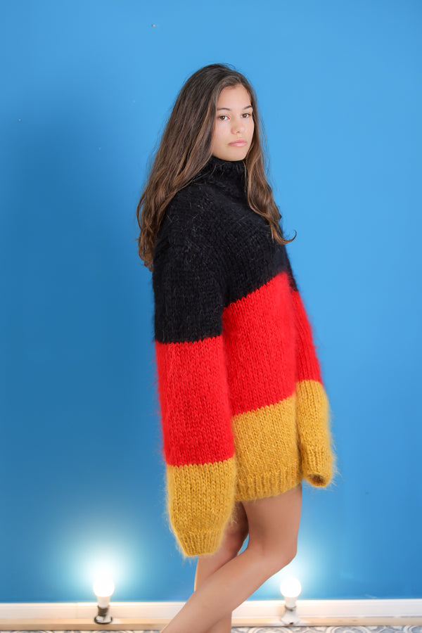 Long mohair sweater