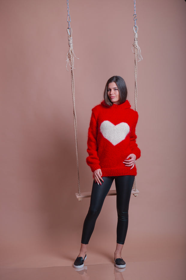 New Heart Mohair  Sweater