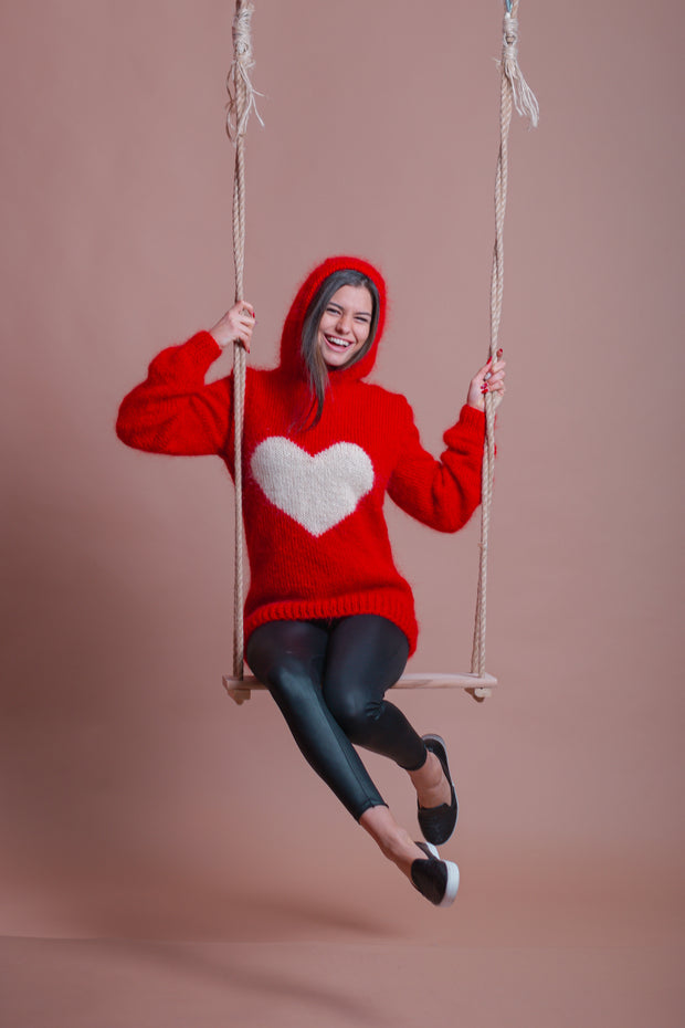 New Heart Mohair  Sweater